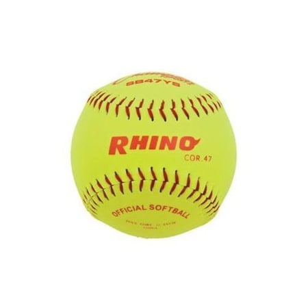 Champion Sports 12 in. Optic Synthetic Leather Softball, Yellow 30601